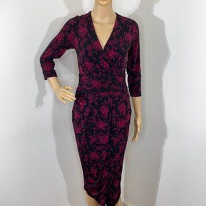 Rachel Roy Fuschia Ikat Floral Dress